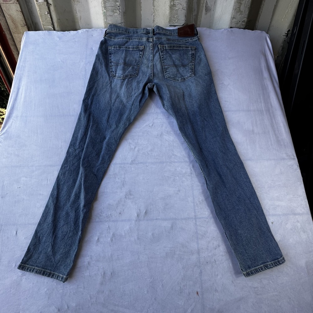 Hollister Epic Flex Jeans Mens 29x30 Blue Denim Stretch Straight Slim Fit Casual